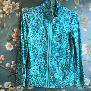 Lily Pulitzer beautiful bright zip up